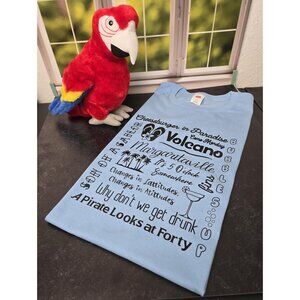 Be the envy of every Parrot Head with this one-of-a-kind tee that sings Jimmy Bu